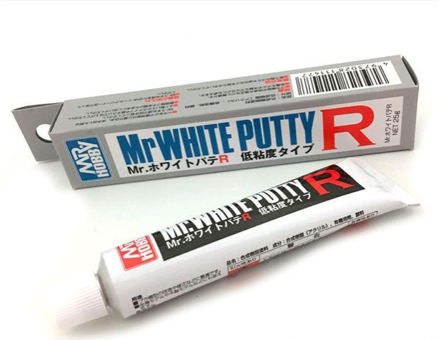 Грунт-шпаклевка белая 25гр. MR.HOBBY Mr.White putty R, P-123 #1