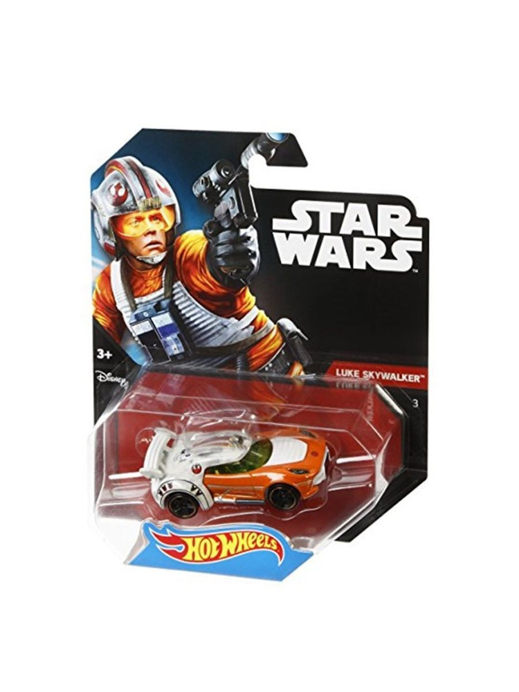 CGW38 Машинка металлическая игрушка Hot Wheels тематическая коллекционная модель STAR WARS LUKE SKYWALKER #1