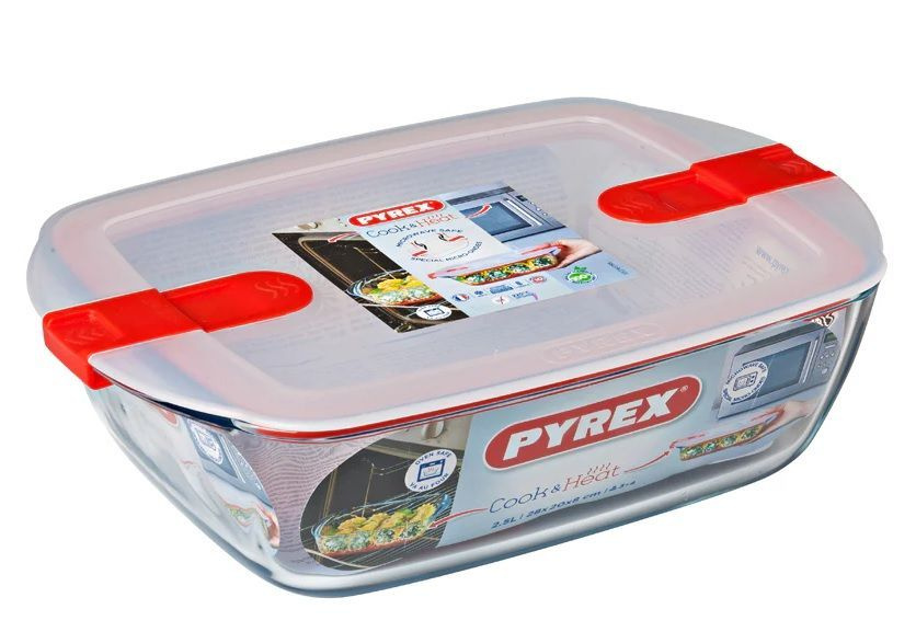 Pyrex Форма для запекания, Прямоугольная, 20 см x 28 см, 1 шт #1