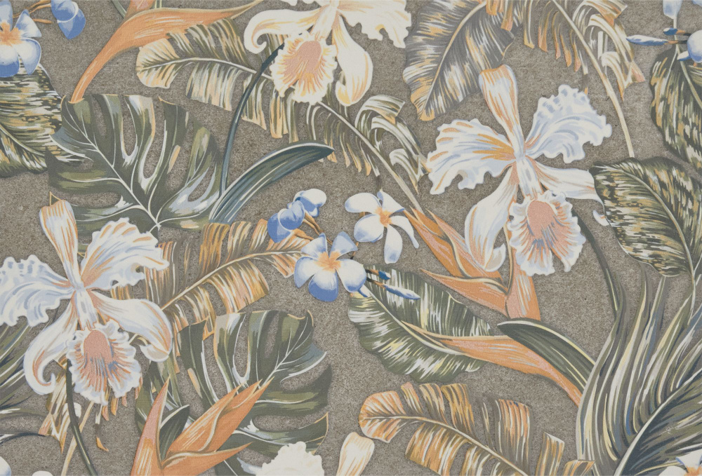 Вставка настенная Axima Скандинавия D3 28x40 см матовая цвет цветы  #1