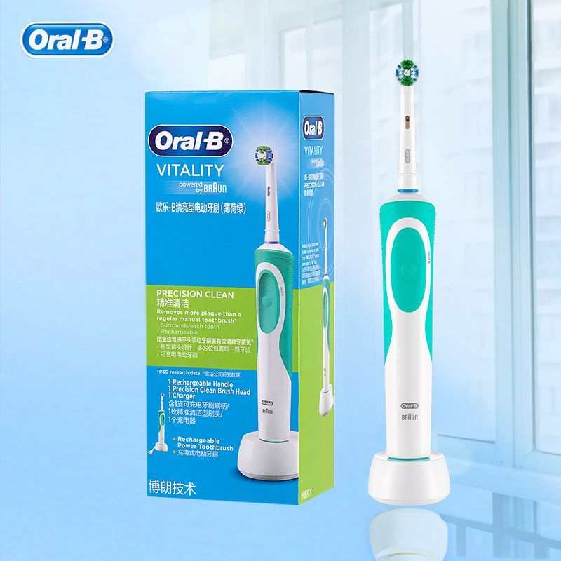 Oral-B Электрическая зубная щетка D12, зеленый #1