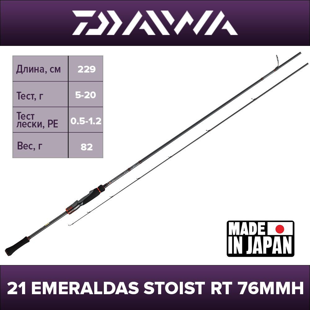 Спиннинг Daiwa 21 Emeraldas Stoist RT 76MMH #1