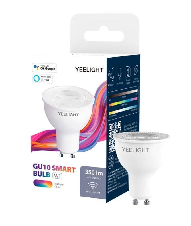 Умная лампа Yeelight GU10 LED Smart Bulb, Multicolor EU #1