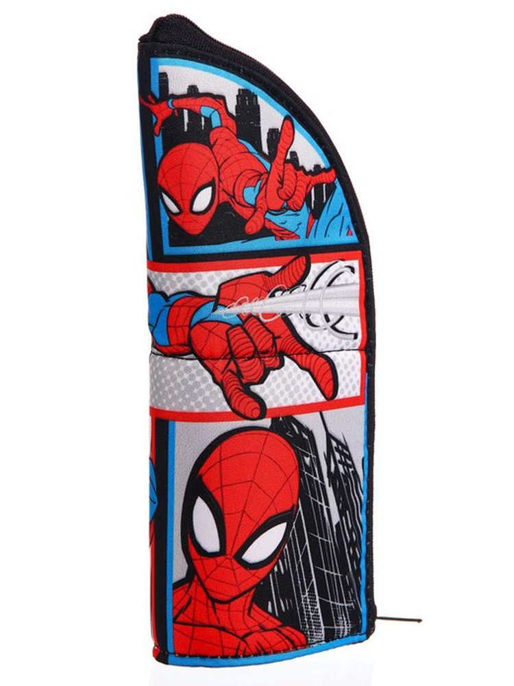 Пенал тубус-подставка школьный Marvel Супергерой, Человек-паук, 21х8,5 см  #1