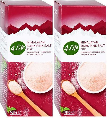 Соль гималайская розовая 4Life мелкая, комплект: 2 упаковки по 500 г  #1