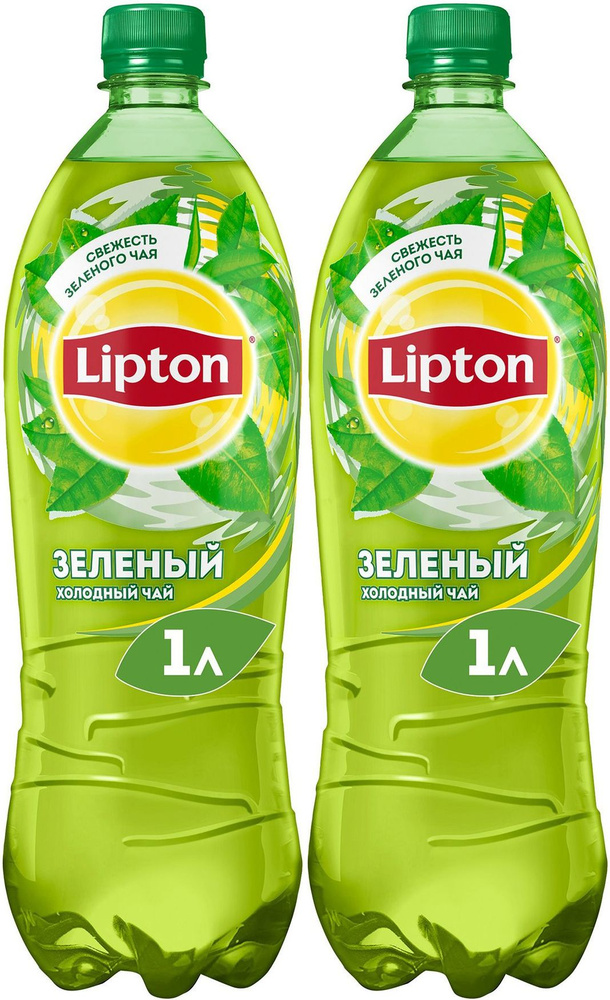 Холодный чай Lipton зеленый, комплект: 2 бутылки по 1 л #1