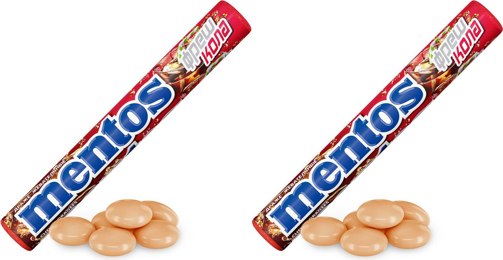 Драже Mentos Фреш кола 37,5 г, комплект: 2 упаковки по 37.5 г #1