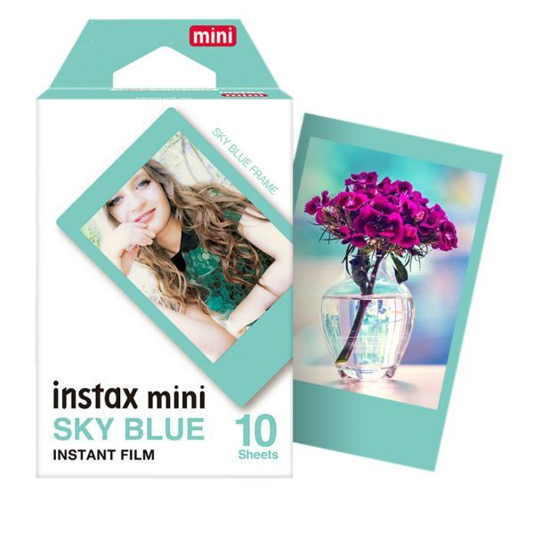 Картридж для Instax Mini, голубая рамка #1