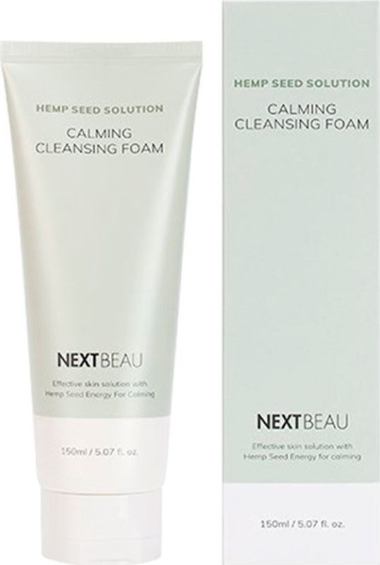 NEXTBEAU / Некстбеау Hemp Seed Solution Calming Cleansing Foam пенка для умывания очищающая успокаивающая #1