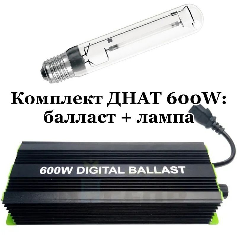 Комплект ДНАТ 600W: лампа Power Luxe 600 Вт + электронный балласт ЭПРА Digital Ballast 250-400-600 Вт #1