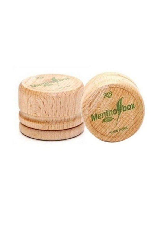Ментоловый массажный камень при мигрени в деревянной коробочке - 7 грамм  #1