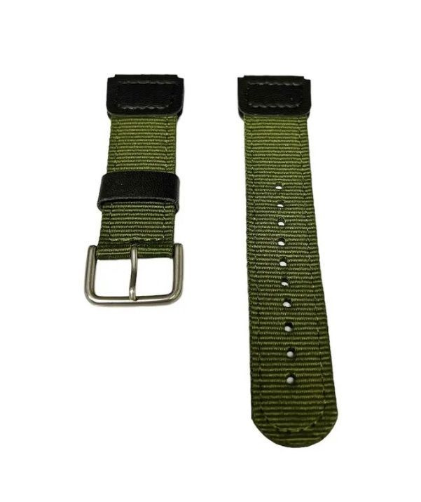 Ремешок для часов текстильный тканевый стропа. зеленый. 22 мм.  #1