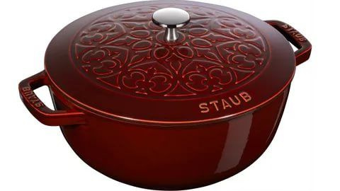 Кокот Staub Лилия, 26 см , 4,9 л, гранатовый #1