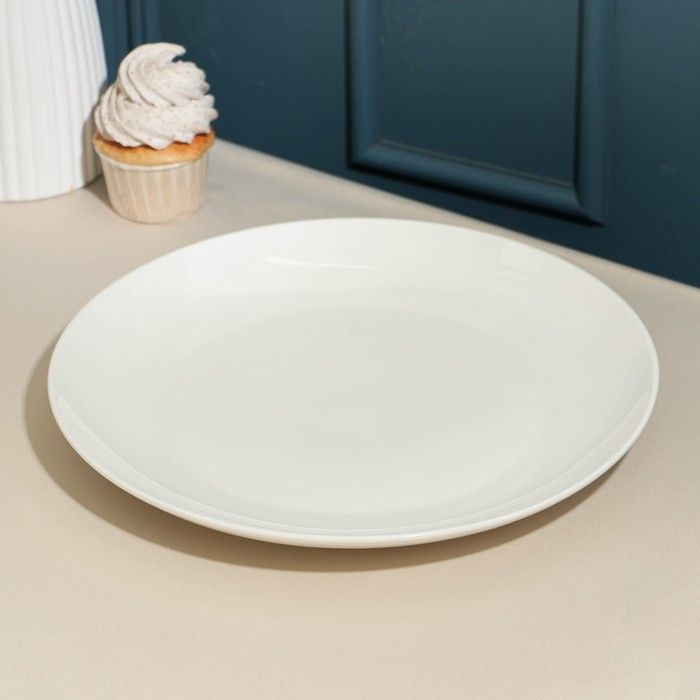 Тарелка фарфоровая, d 30,5 см, белая 1 шт. #1