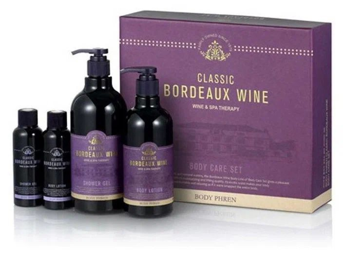 Набор (гель для душа + лосьон для тела) Welcos Body Phren Classic Bordeaux Wine Body Care Set (500 мл/315 #1