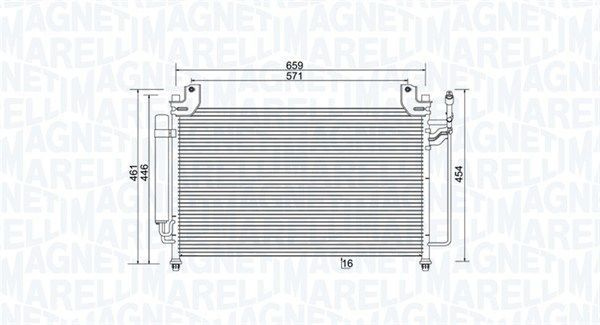 Magneti Marelli Радиатор кондиционера, арт. 350203990000, 1 шт. #1