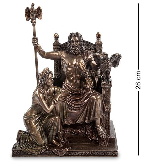 Статуэтка Veronese "Зевс и Гера на троне" 28см (bronze) WS-645/ 1 #1