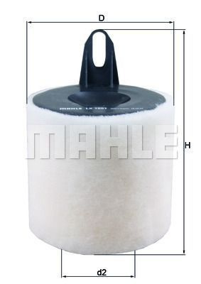 MAHLE Фильтр воздушный арт. ShatMin1-|MA|-LX1651///1 #1