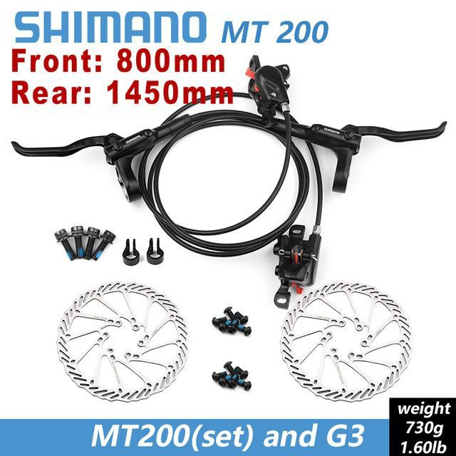 Горный велосипед Shimano MT200 800 / 1400 / 1450 мм Гидравлический ...