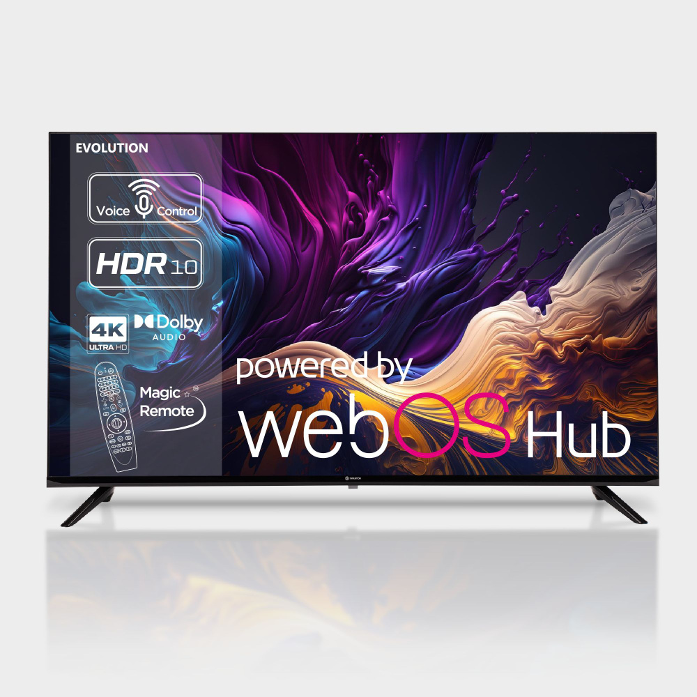 Evolution Телевизор WOS43MR1UHD SmartTV (WebOS 6.0) 43" 4K UHD, черный #1