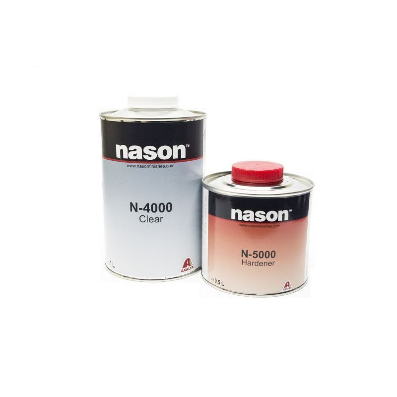 Лак Nason 4000 HS Plus Clear 1L+0,5L (комплект) #1