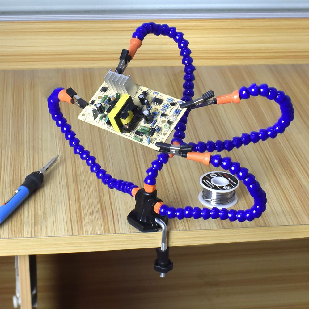 Универсальная гибкая скоба, 4 зажимов, для пайки печатных плат и чипов ...