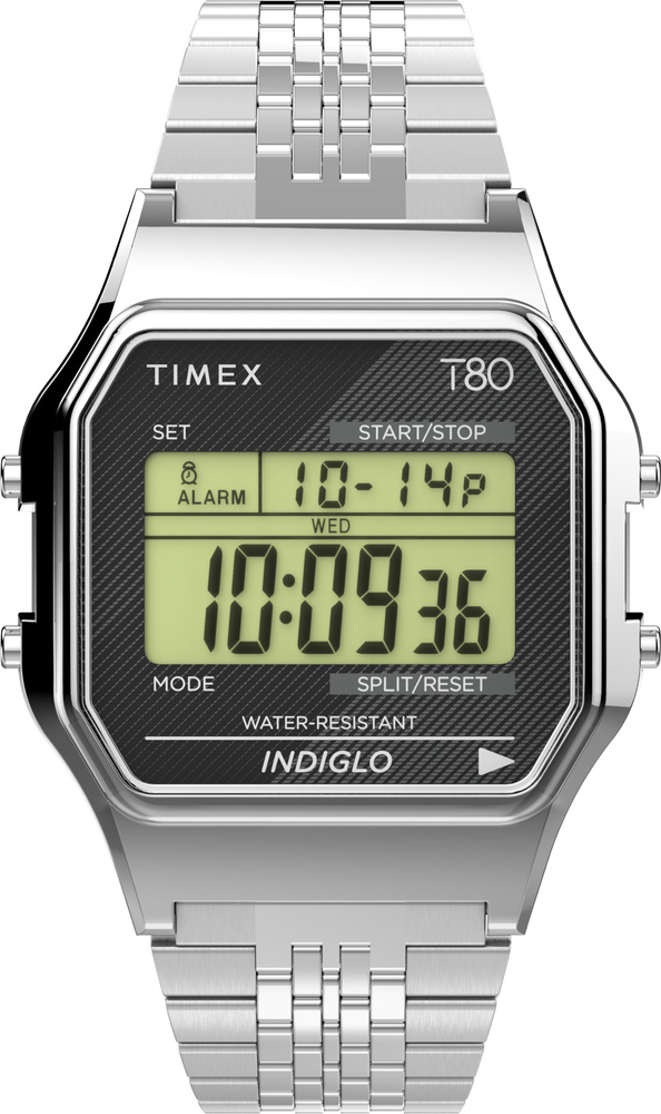 Часы наручные мужские, женские Timex TW2V19000, Электронные, 34 мм, с подсветкой Indiglo  #1