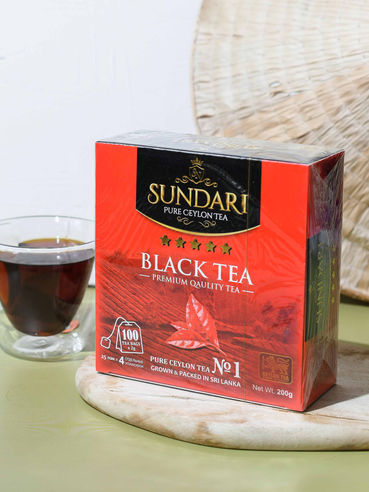 Чай черный 100 пак SUNDARI Шри-Ланка (03/27)упак №3 #1
