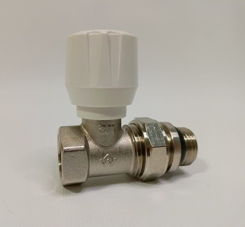 Радиаторный клапан (вентиль) ручной регулировки Varmega VM10111, 1/2" ВР-НР, прямой, с самоуплотняющимся #1