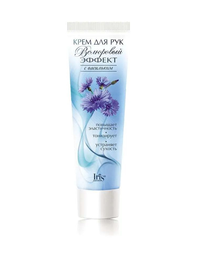 Iris cosmetic Крем для рук, Велюровый эффект, с Васильком, 100 мл  #1