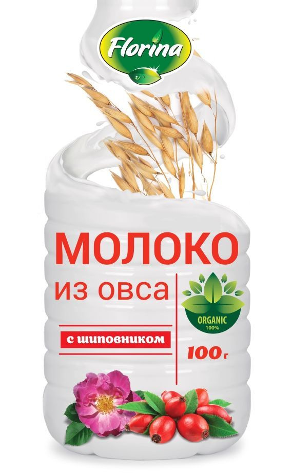 Молочко овсяное с шиповником 100г в дой-паке #1