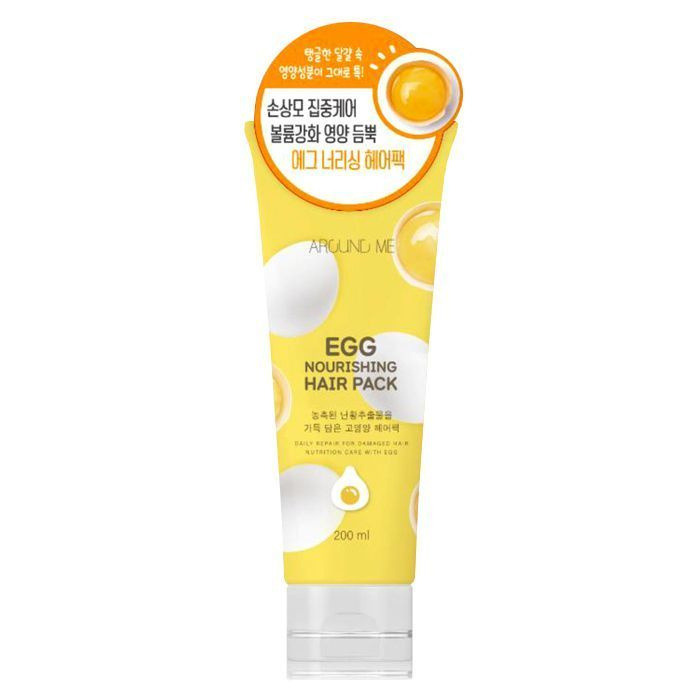 Питательная маска для волос Welcos Around Me Egg Nourishing Hair Pack #1