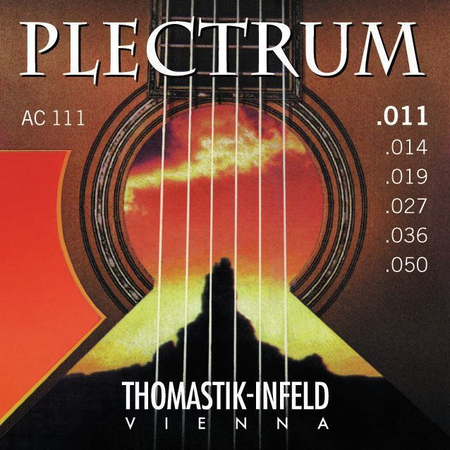 Thomastik AC111 Plectrum Комплект струн для акустической гитары, сталь/бронза, 011-050  #1