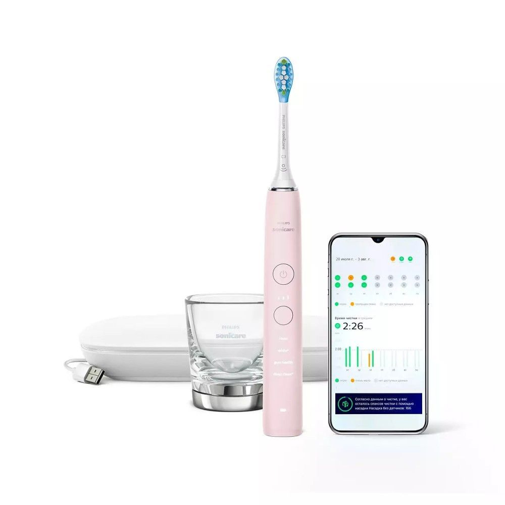 Зубная щетка электрическая Philips Sonicare DiamondClean HX9911/29 розовый  #1