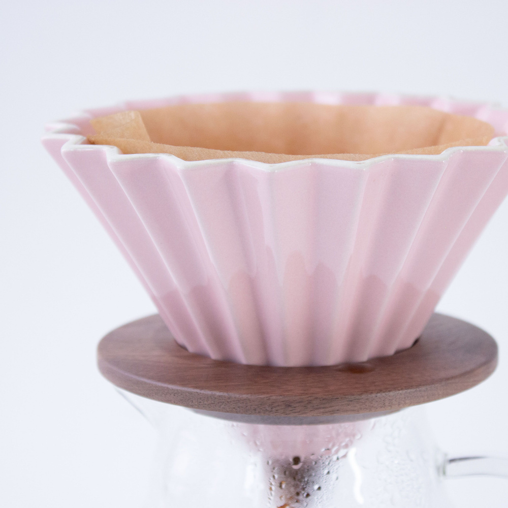 Воронка Agave Pink Filter Cup для приготовления кофе керамическая на 1-2 чашки  #1