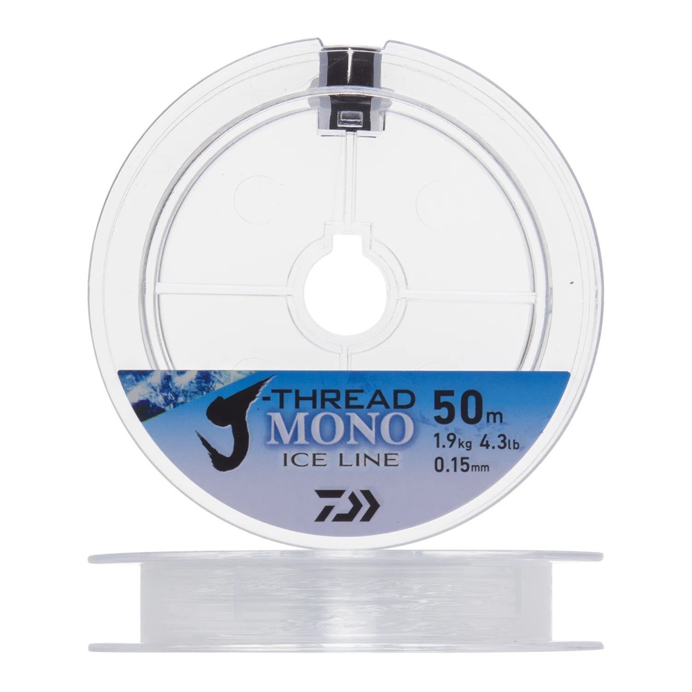 Daiwa Монофильная леска для рыбалки J-Thread Mono Ice Line, 1 шт. по 50 м; 0.15 мм  #1