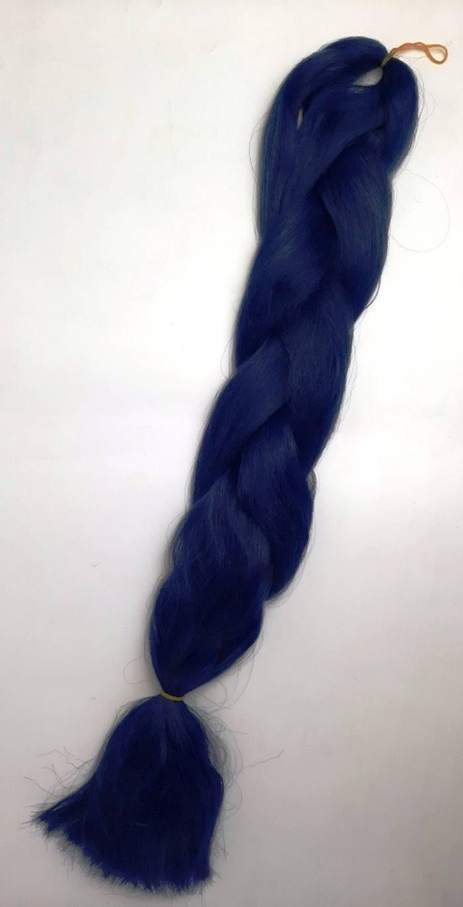 Канекалон-коса однотонная, цвет темно-синий, 60см, 100гр, 1 шт  #1