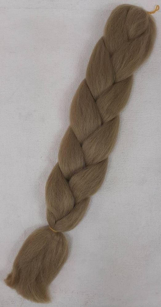 Канекалон-коса однотонная, цвет русый A05 24, 60см, 100гр, 1 шт  #1