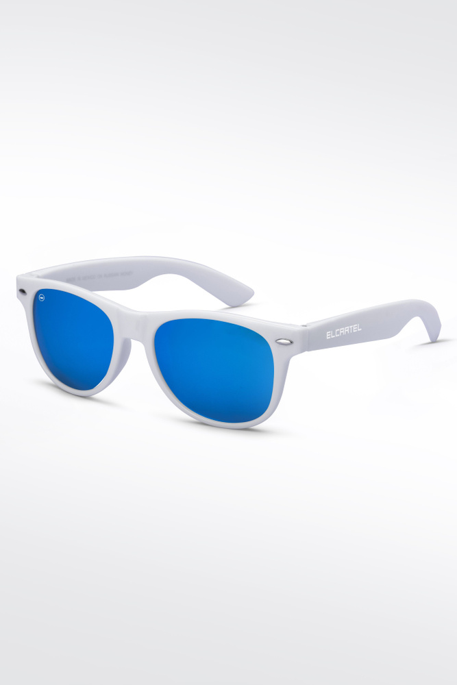 KAR White blue Wayfarer/ Очки солнцезащитные белые женские, мужские/ очки солнцезащитные мужские/очки #1