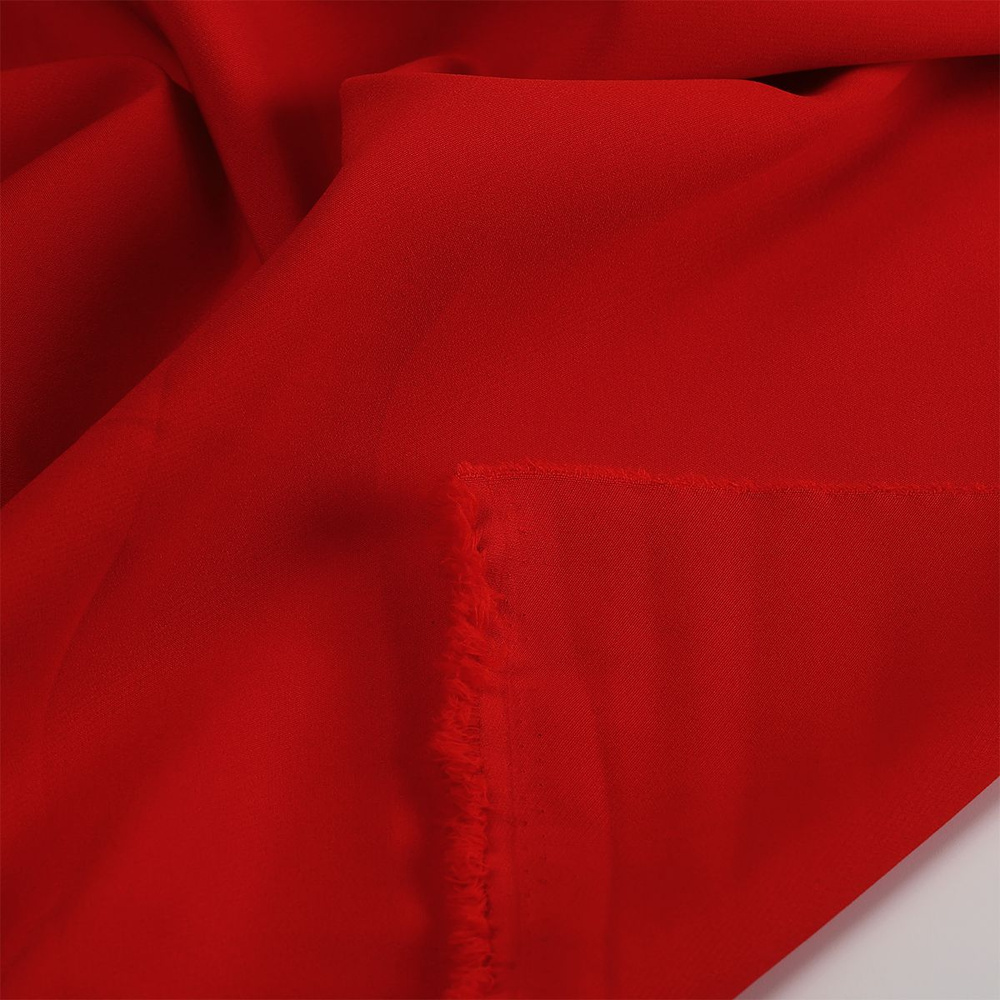 Ткань для шитья "Барби" костюмная, 150 см х 100 см отрез, красный  #1