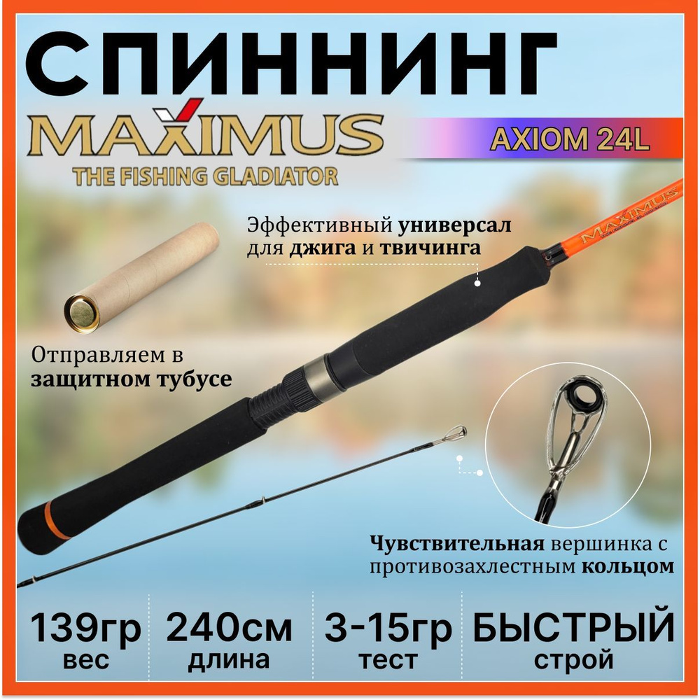 Спиннинг Maximus AXIOM 240L 2.40м 3-15гр #1