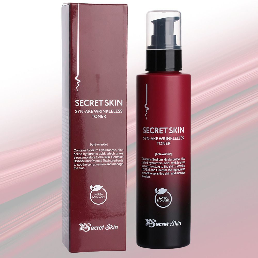 SECRET SKIN Омолаживающий тонер для лица со змеиным ядом Syn-ake Wrinkleless Toner, 150 мл.  #1