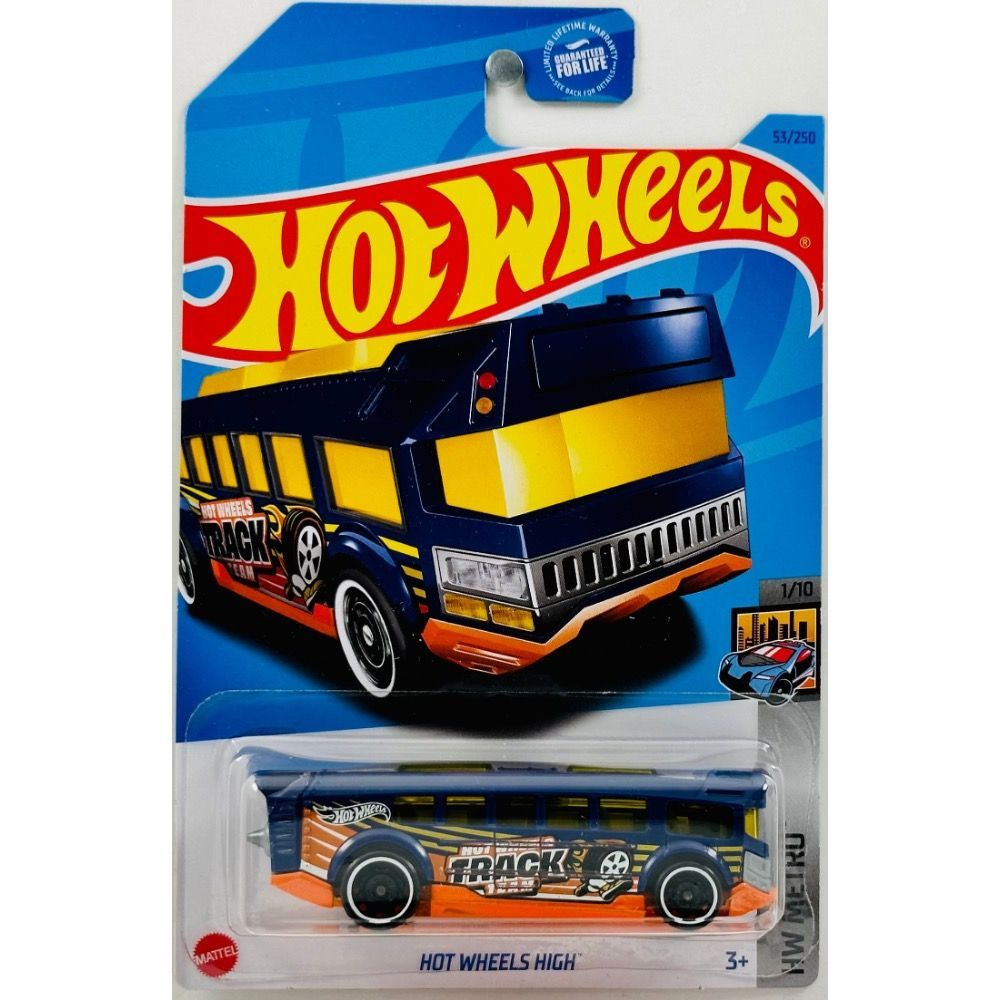 HKJ67 Машинка металлическая игрушка Hot Wheels коллекционная модель HOT WHEELS HIGH синий;оранжевый  #1