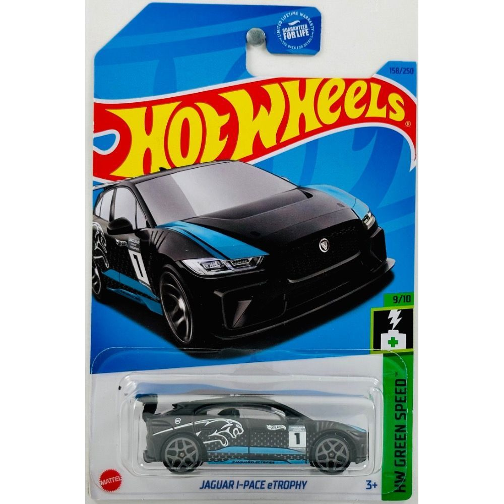 HKH60 Машинка металлическая игрушка Hot Wheels коллекционная модель JAGUAR I-PACE eTROPHY черный  #1