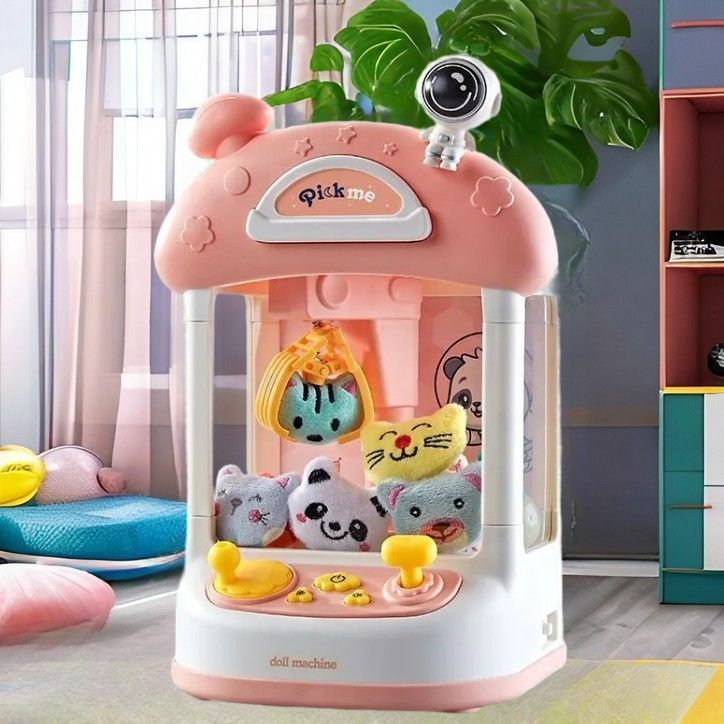 Игровой автомат хватайка с набором игрушек, аппарат для ловли игрушек ...