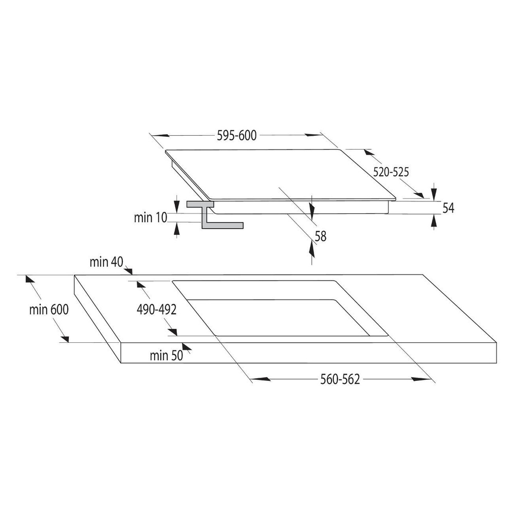 Встраиваемая индукционная панель независимая Gorenje GI6401BC  #1