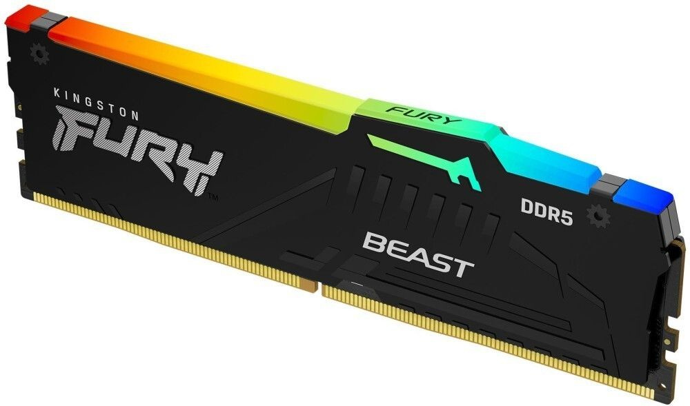 Kingston Fury Оперативная память Beast Black RGB DDR5 5200 МГц 1x8 ГБ (KF552C40BBA-8)  #1