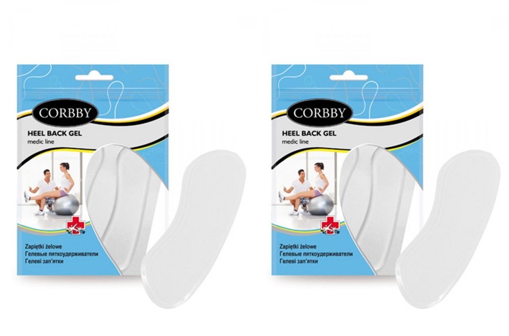 Corbby Гелевые полоски для босоножек Straps Gel, 2 упаковки #1