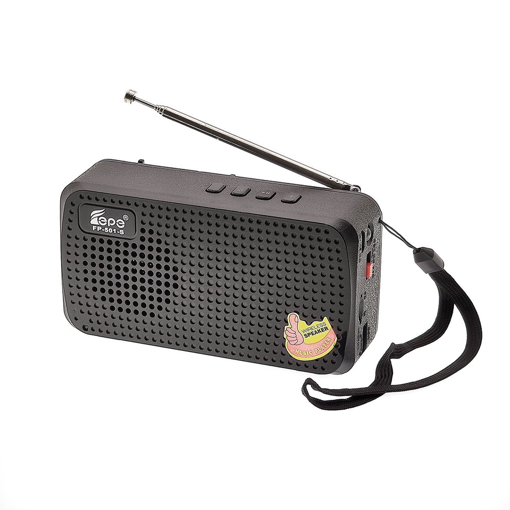 Радиоприёмник аккумуляторный (USB,TF,Bluetooth, солнч. панель) Fepe FP-501-S  #1