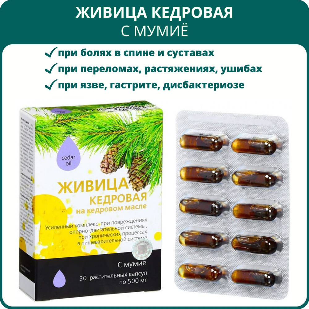 Живица кедровая с мумиё при повреждениях опорно-двигательной системы ...